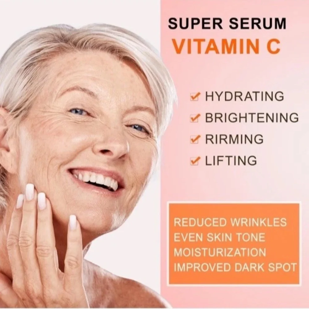 Eleonore Super c Serum w/ Peptides Hyaluronic Acid and Antioxidants Skin Repair.